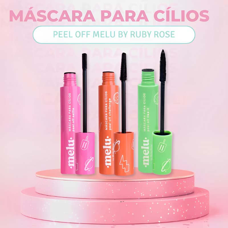 Máscara Para Cílios Rímel Peel Off Melu By Ruby Rose