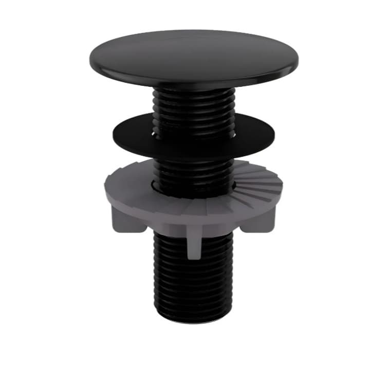 Plug Tampão Para Furos De Lavatório/bidê/pia Abs Preto. CÓD.  2933