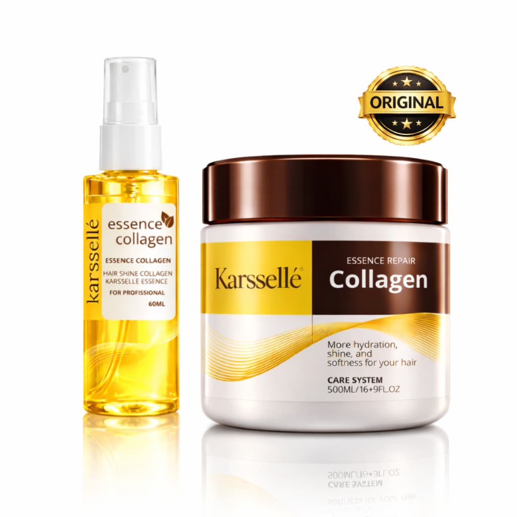 Kit Karssellé Colágeno Máscara Capilar 500g + Óleo Essence 60ml