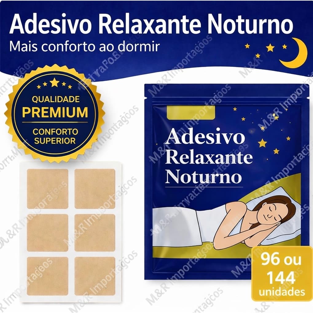 Adesivo Relaxante Noturno | Patch Sono 96/144 unidades