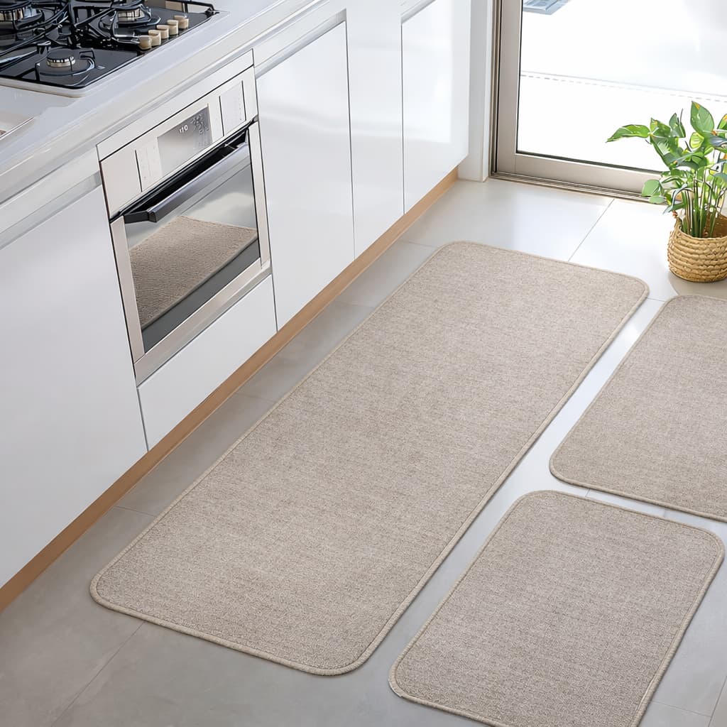 Kit Jogo de Tapete para cozinha Passadeira Antiderrapante 3peças exclusivas