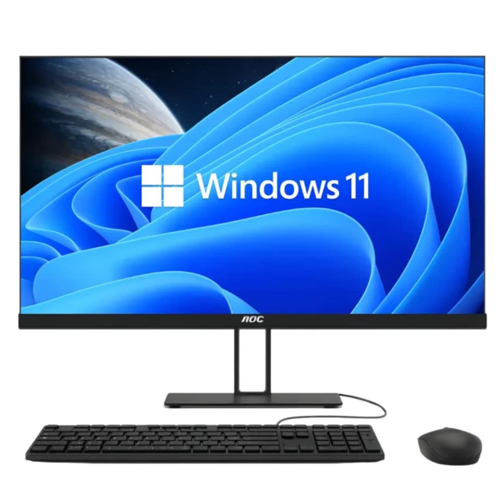Computador All In One AOC 23.8" Intel Core i5 12450H 16GB DDR4 SSD 512GB Tela Full HD WiFi Windows