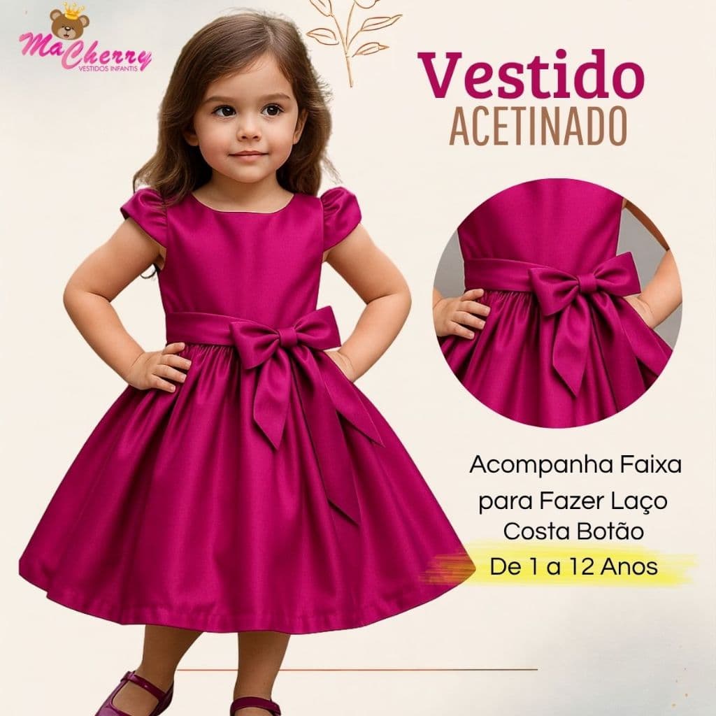 Vestido Infantil Menina Cor Formatura Casamentos Liso Branco Terracota verde OLIVA Festa Casual Fúcsia