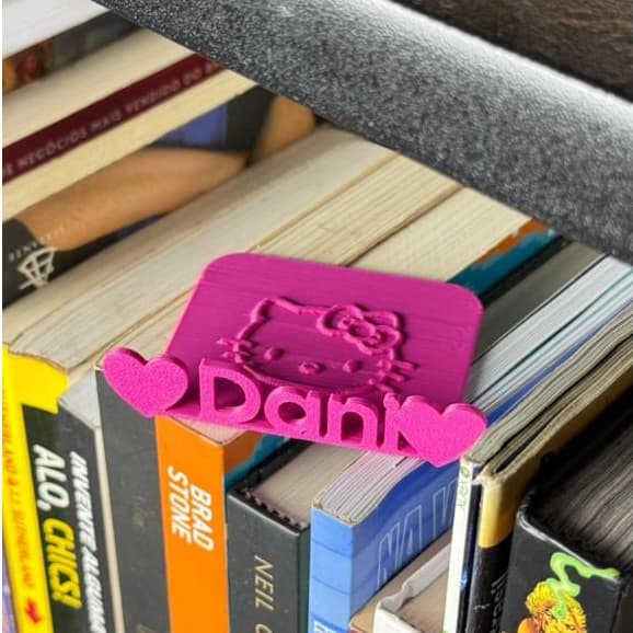 Marca página personalizado com nome para livros leitura