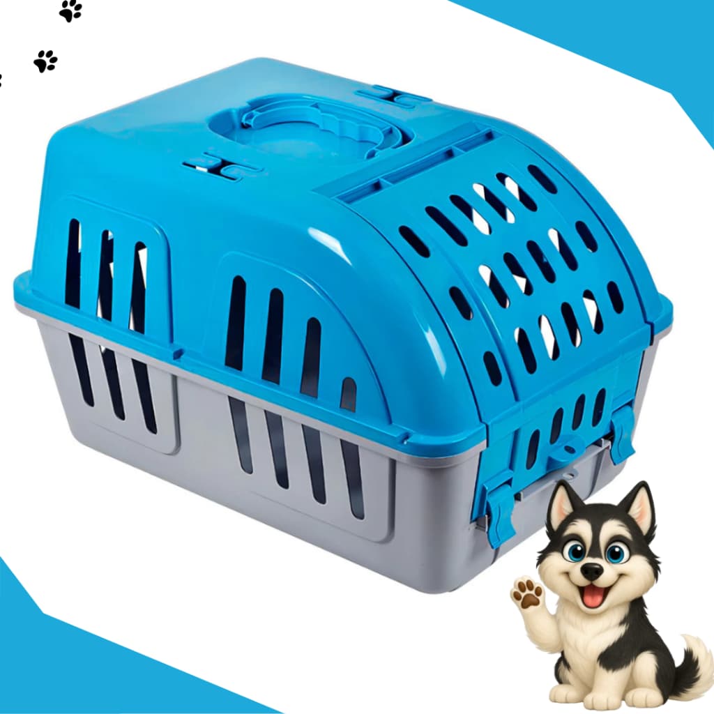 Caixa de Transporte para Cachorro Gato Four Plastic