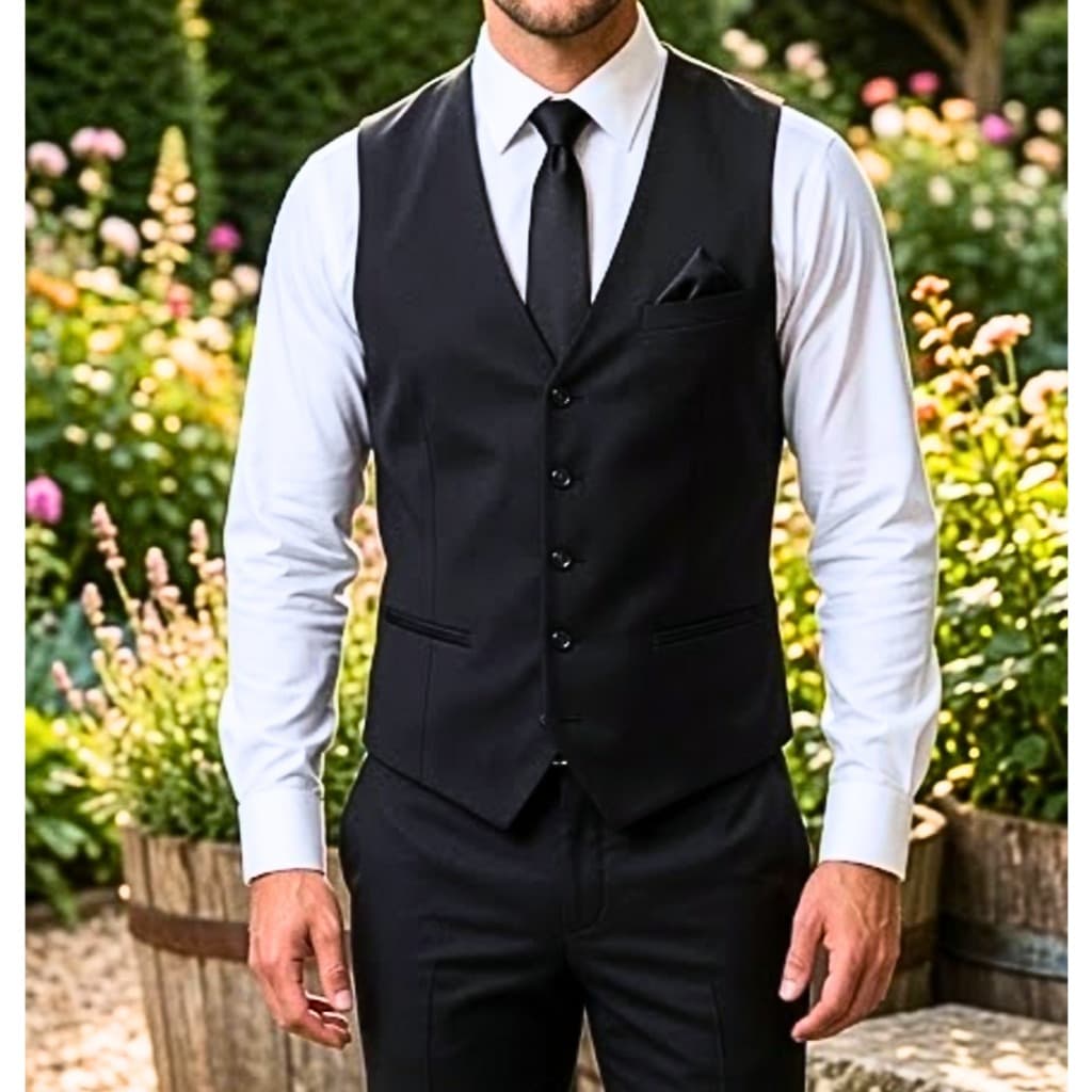 Colete Social Oxford  Corte Italiano com Fivela Ajustável _ Casamento  Formatura .