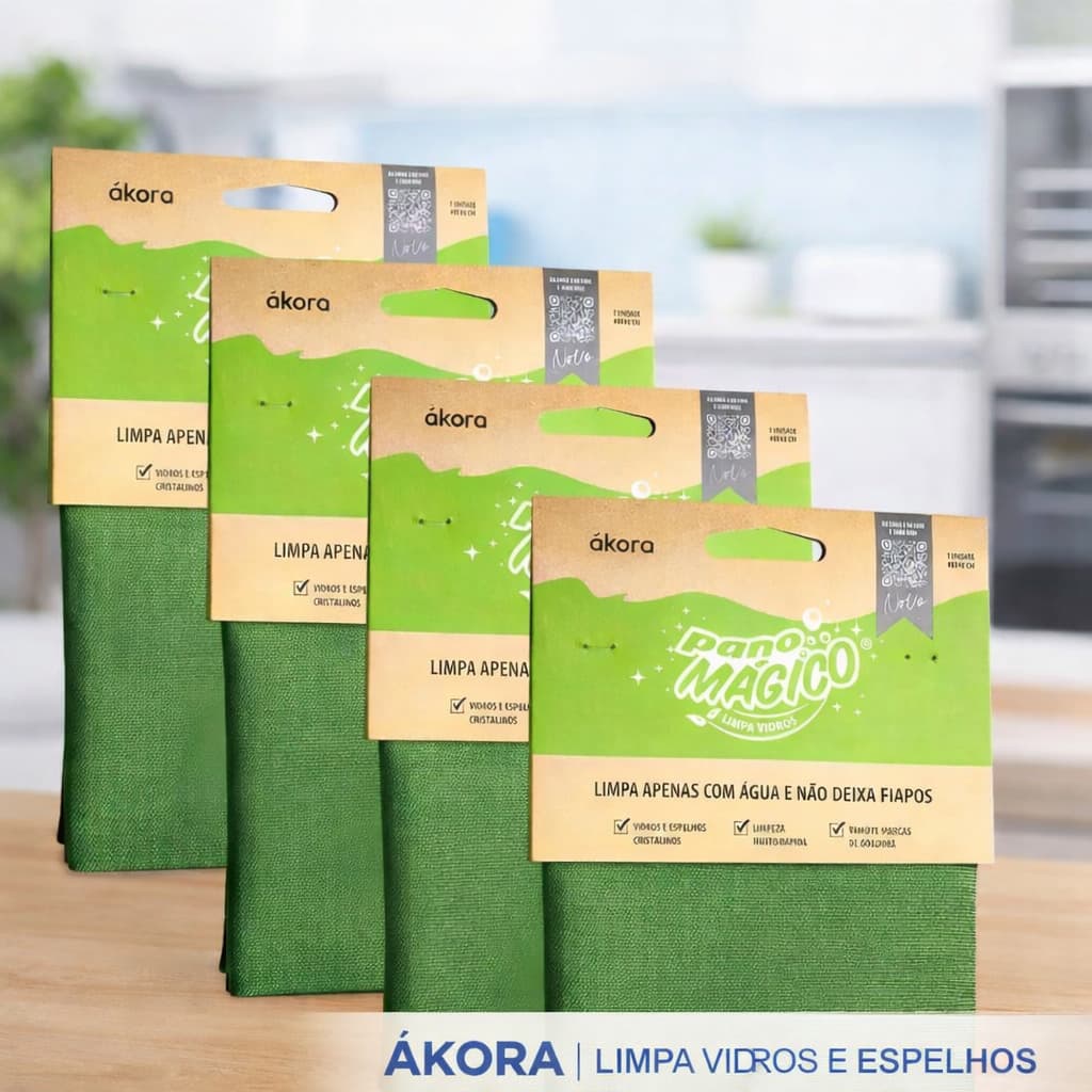 Pano Mágico Limpa Vidros Ákora 40cm