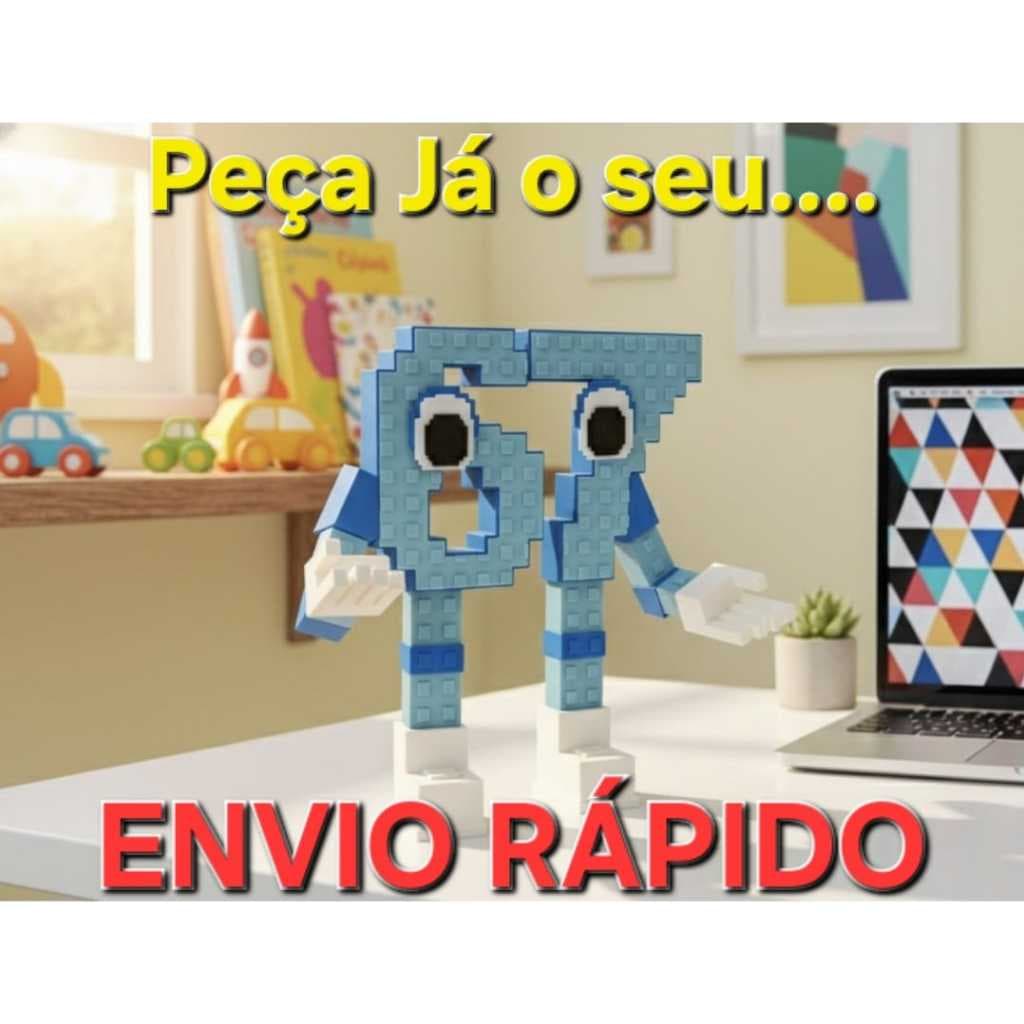 Boneco meme Viral Brainrot 67 SIX SEVEN Brinquedo GEEK
