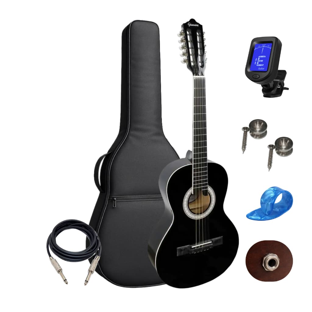 Viola Giannini Vs14bk Captador+ Capa Luxo Afinador Dedeira