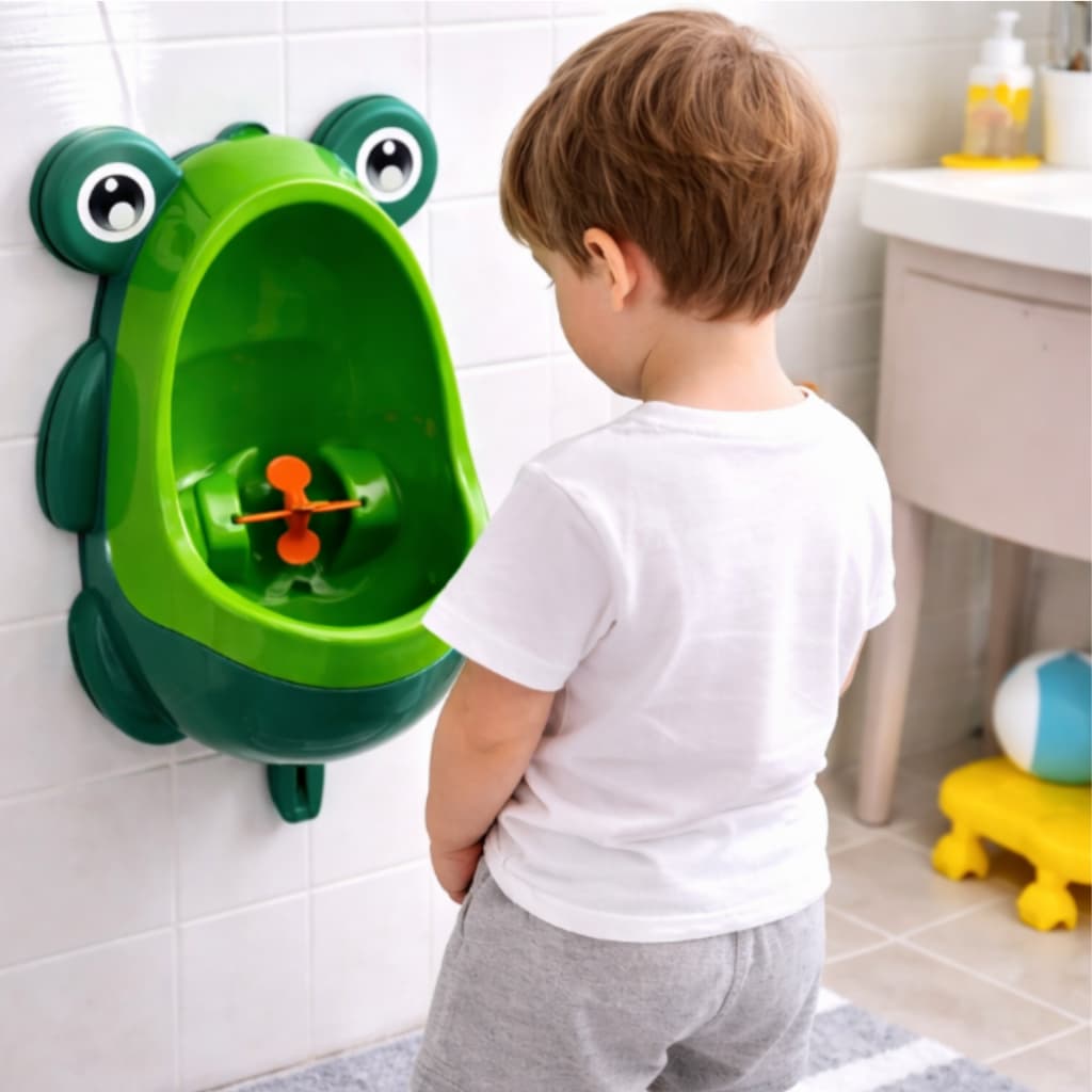 Pinico Mictorio Menino Sapo Sapinho Infantil Mais Resistente Sortido Mictório Portátil De Parede Penico Troninho