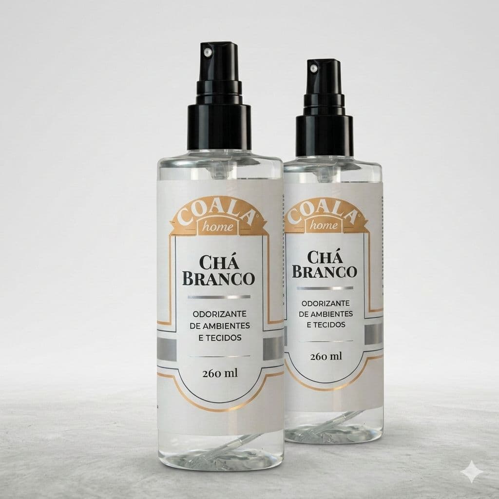 Odorizante de Ambientes e Tecidos Home Chá Branco 260ml - Perfume Sofisticado