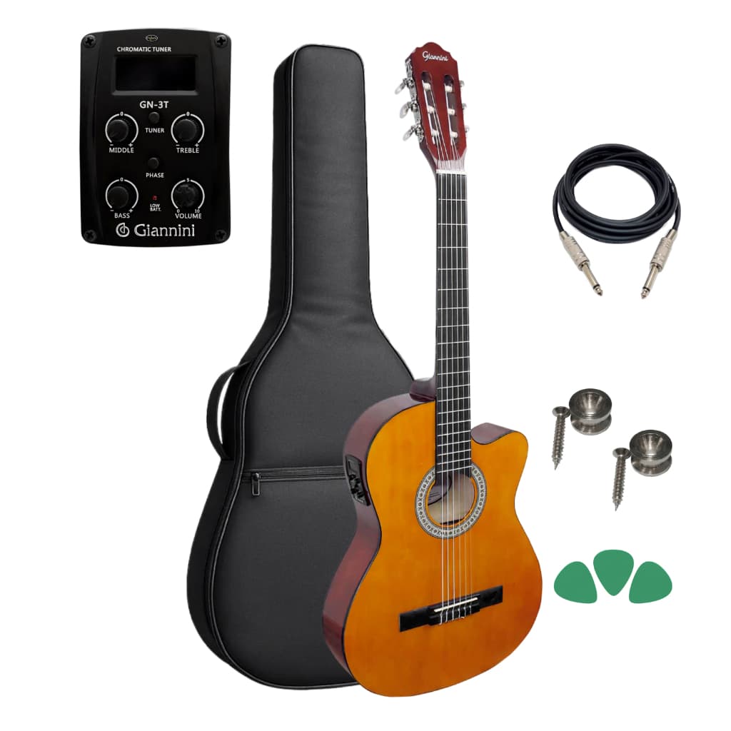 Violão Giannini Start Nf-14 Ceq Natural + Capa Reforçada