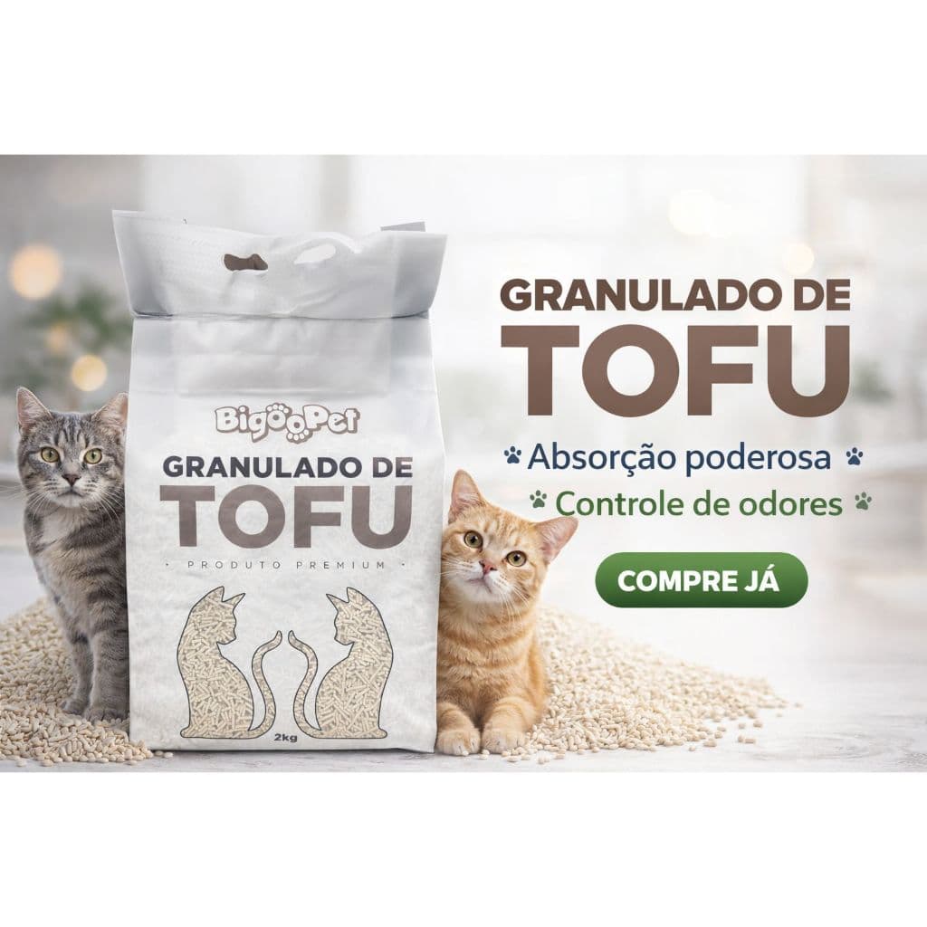 Granulado de Tofu Para Gatos BIGOOPET 2kg - Alta Absorção + Zero Cheiro