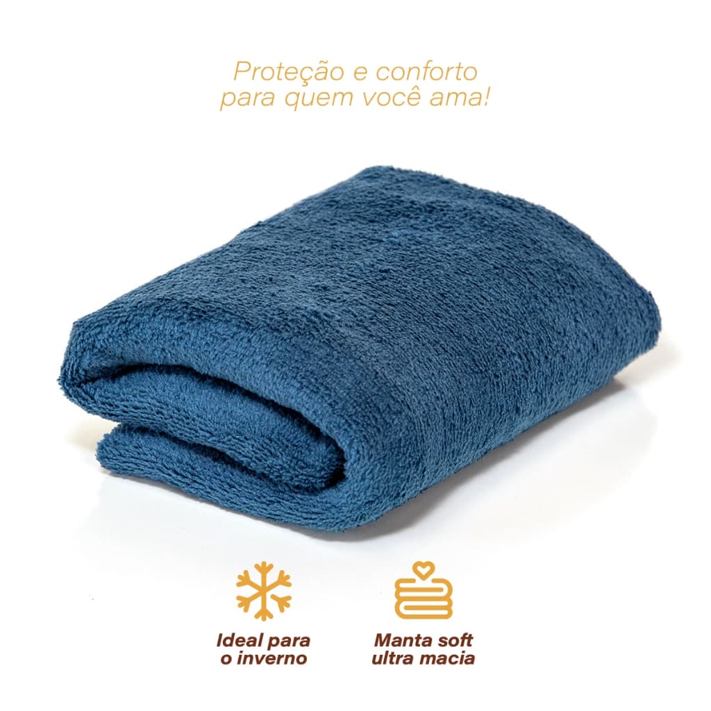 Mantas Pet Microfibra Coberta Mantinha 85cm x 85cm 01, 02, 03 ou 04 Unidades Fofinha Macia para Cachorro e Gato