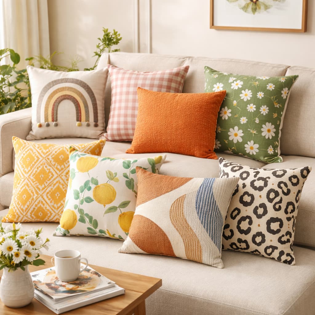 Capa de Almofada Estampada (ESTAMPAS SORTIDAS)