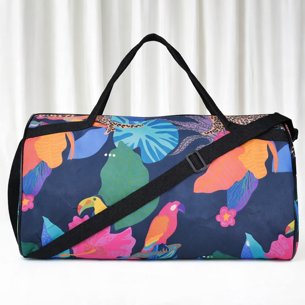 Mala estampada Colorida Estampada com alça de gorgorão unissex transversal e de mão 07