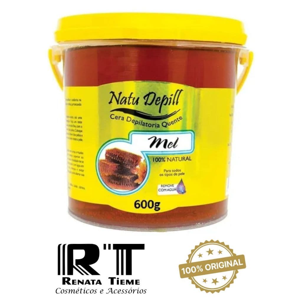 Cera Depilatória Quente Natu Depill 600g Natural Mel