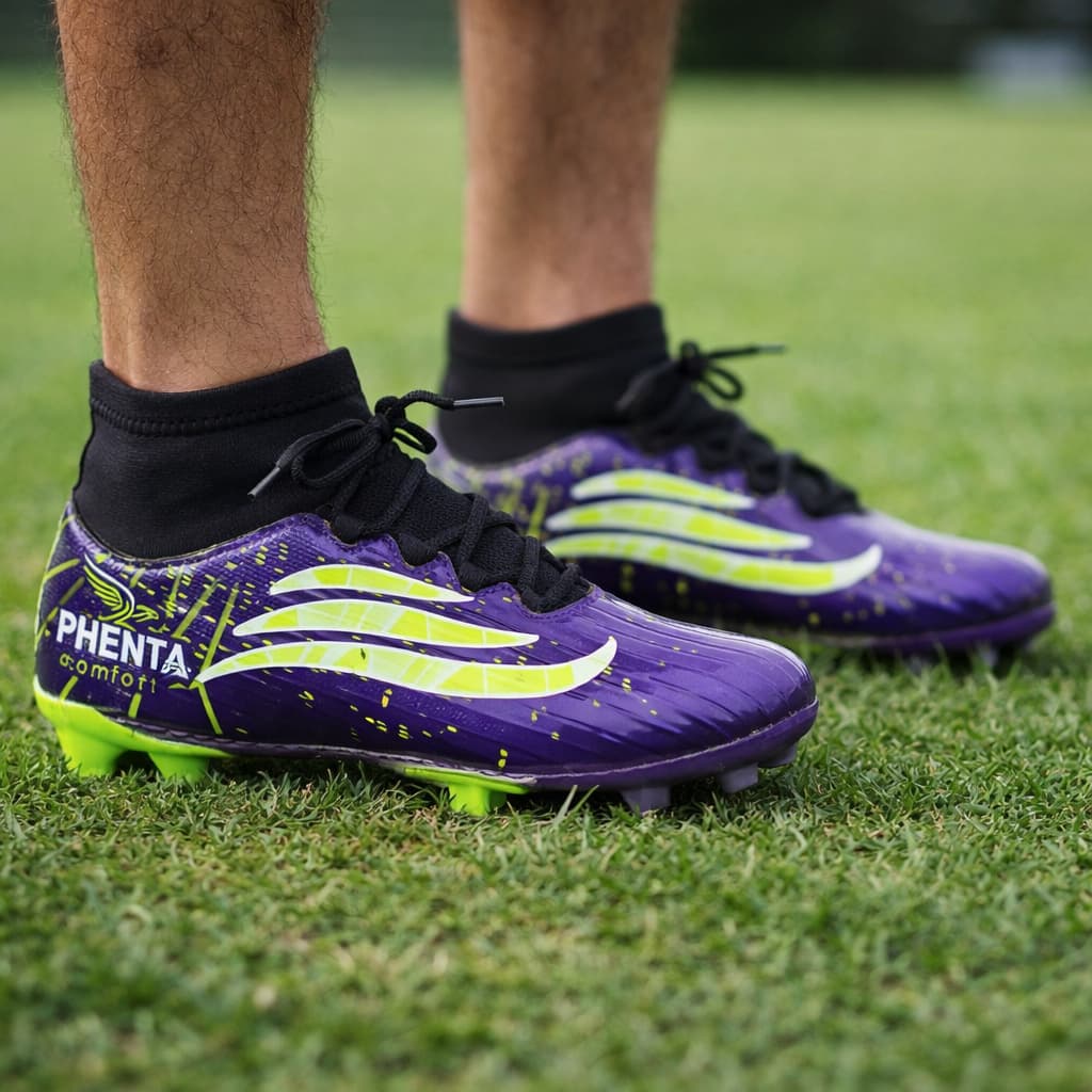 Chuteira Infantil para Futebol Solado Costurado Leve e Confortável Premium