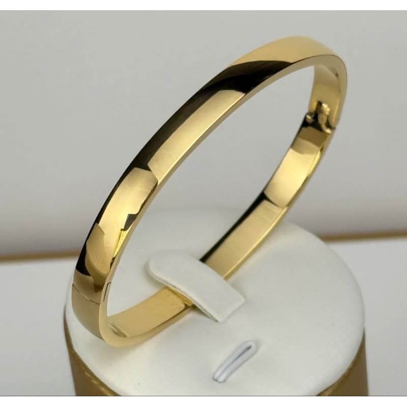 Pulseira bracelete liso aço Inoxidável 316L