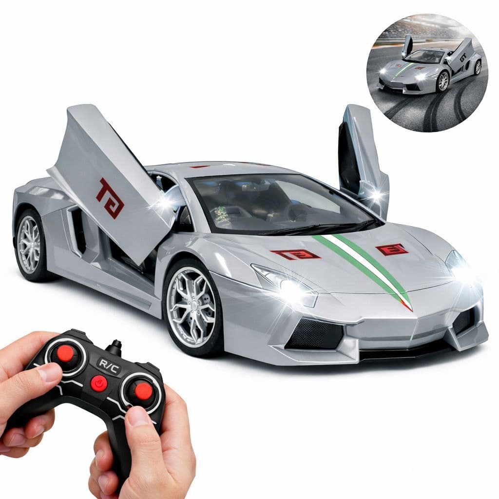 Carrinho de Controle Remoto Recarregável Veloz Ferrari Lamborghini