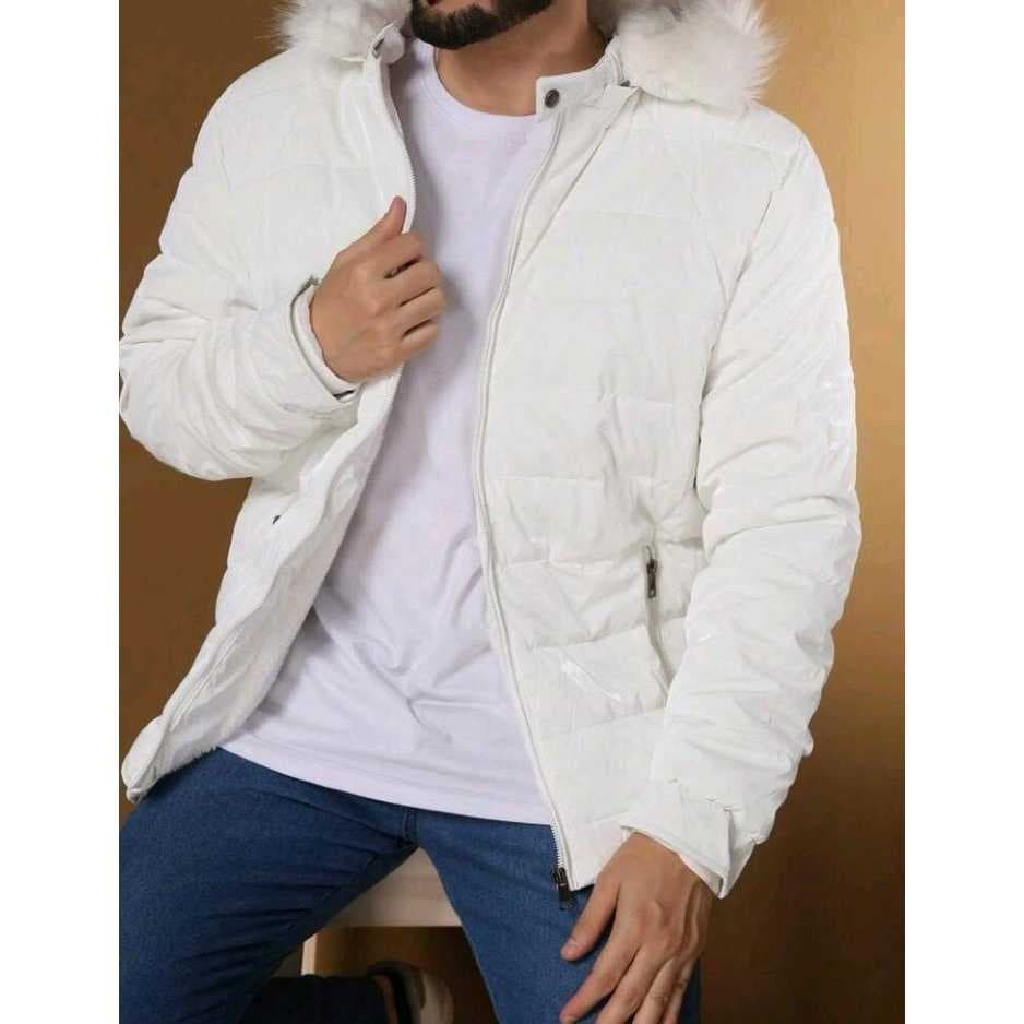 Jaqueta Couro Bobojaco Forrado Casaco Masculino Premium Impermeavel om Touca Removivel Importado