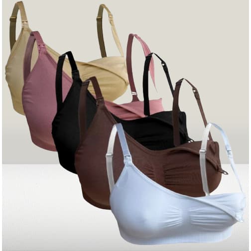 Sutiã de Amamentação Modelo Conforto | Bojo Removível, Alça Regulável | P ao G3