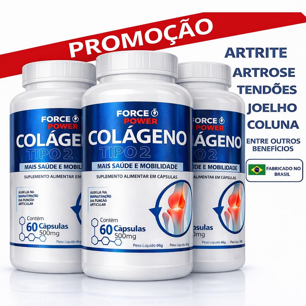 Colageno Tipo 2 Não Hidrolisado Não Desnaturado 40 mg - COLÁGENO PREMIUM TESTADO E APROVADO