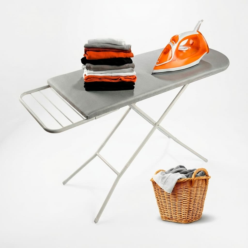 Tábua De Passar Roupa Reforçada Pés Dobráveis Com Forro Térmica