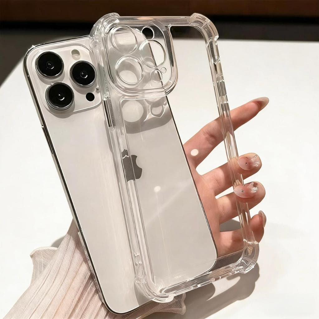 Kit 2 Capinha Para Iphone Anti Impacto Transparente Tpu Capa iPhone XR 11 12 13 14 15 16 17 PRO MAX