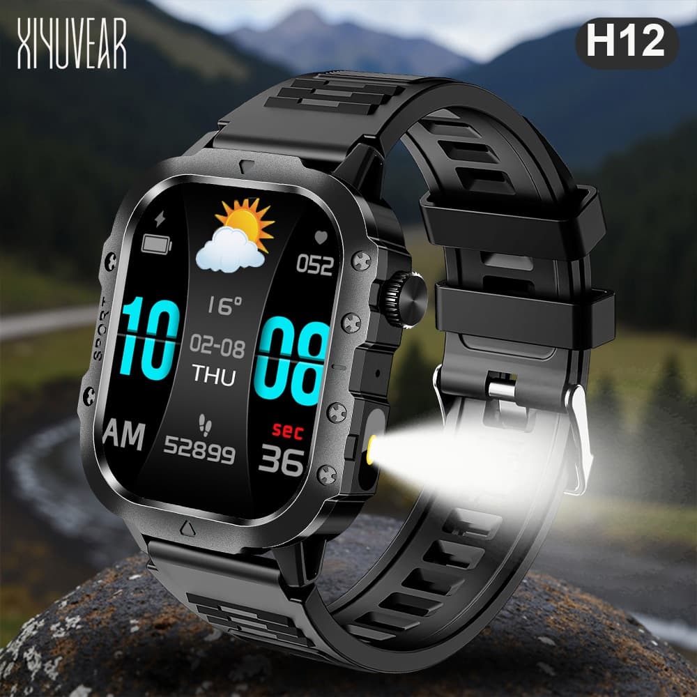 2026 Smartwatch H12, 2.01"Full Touch Monitor Cardíaco,Sono & Modos Esportivos,Compatível Android/iOS