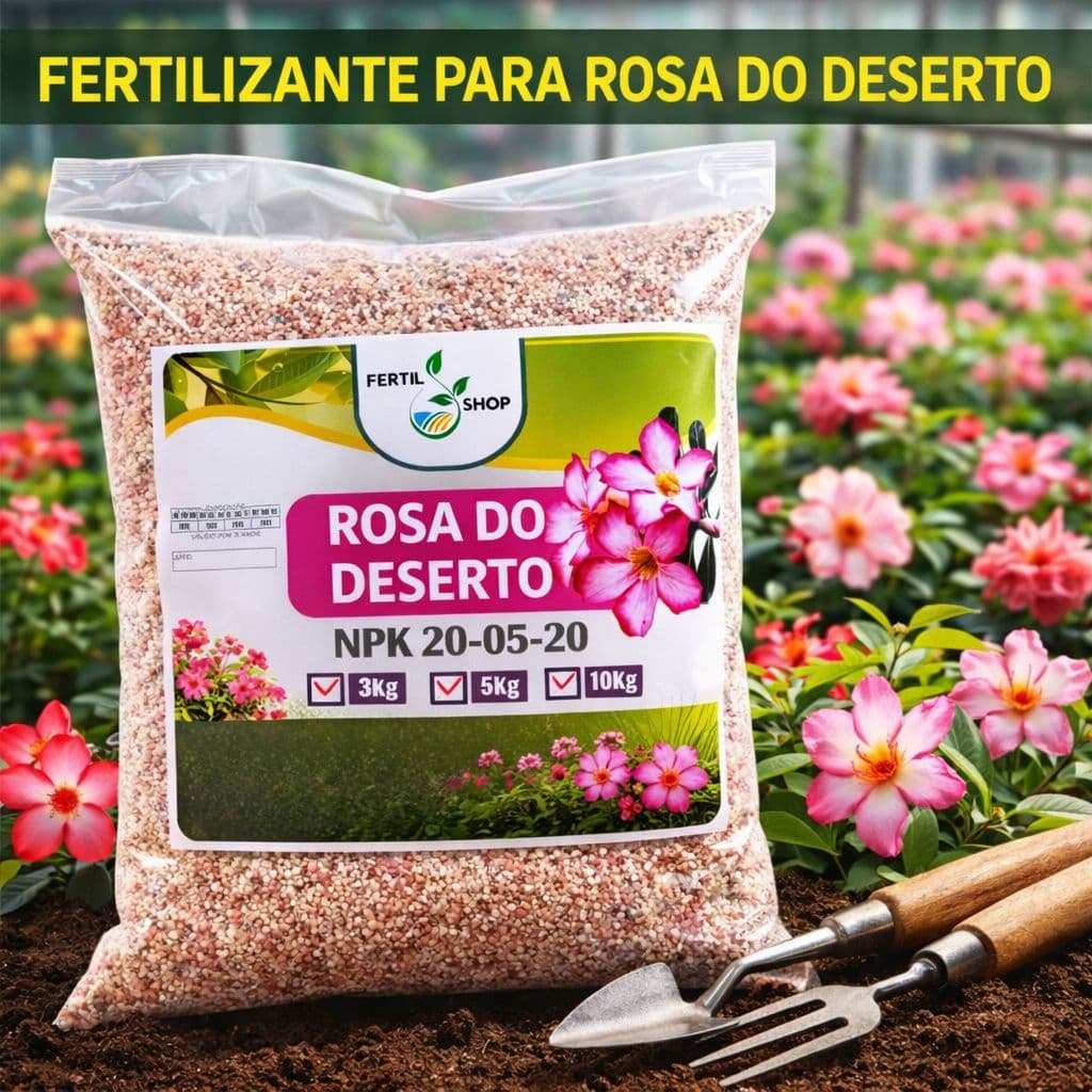 Adubo NPK 20-05-20 para Rosa do Deserto – Floração e Fortalecimento- Variação de KG