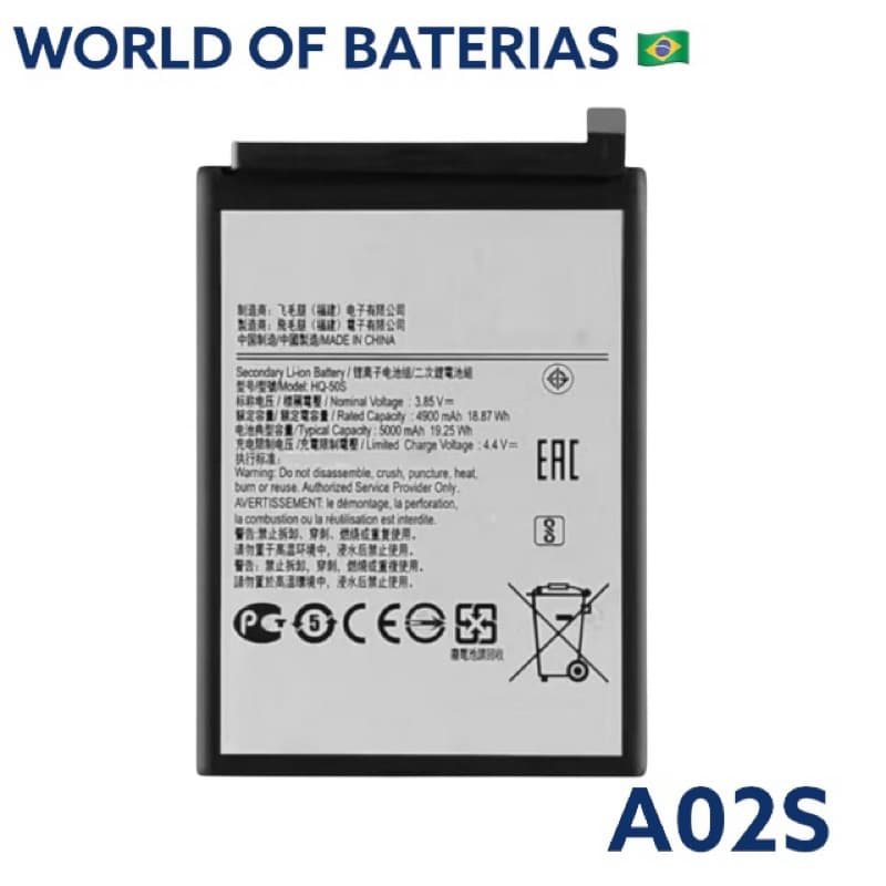 BAT COMPATIVAL (A02S\A03\A03 CORE) ORI 100% NOVA COM GARANTIA 30 DIA