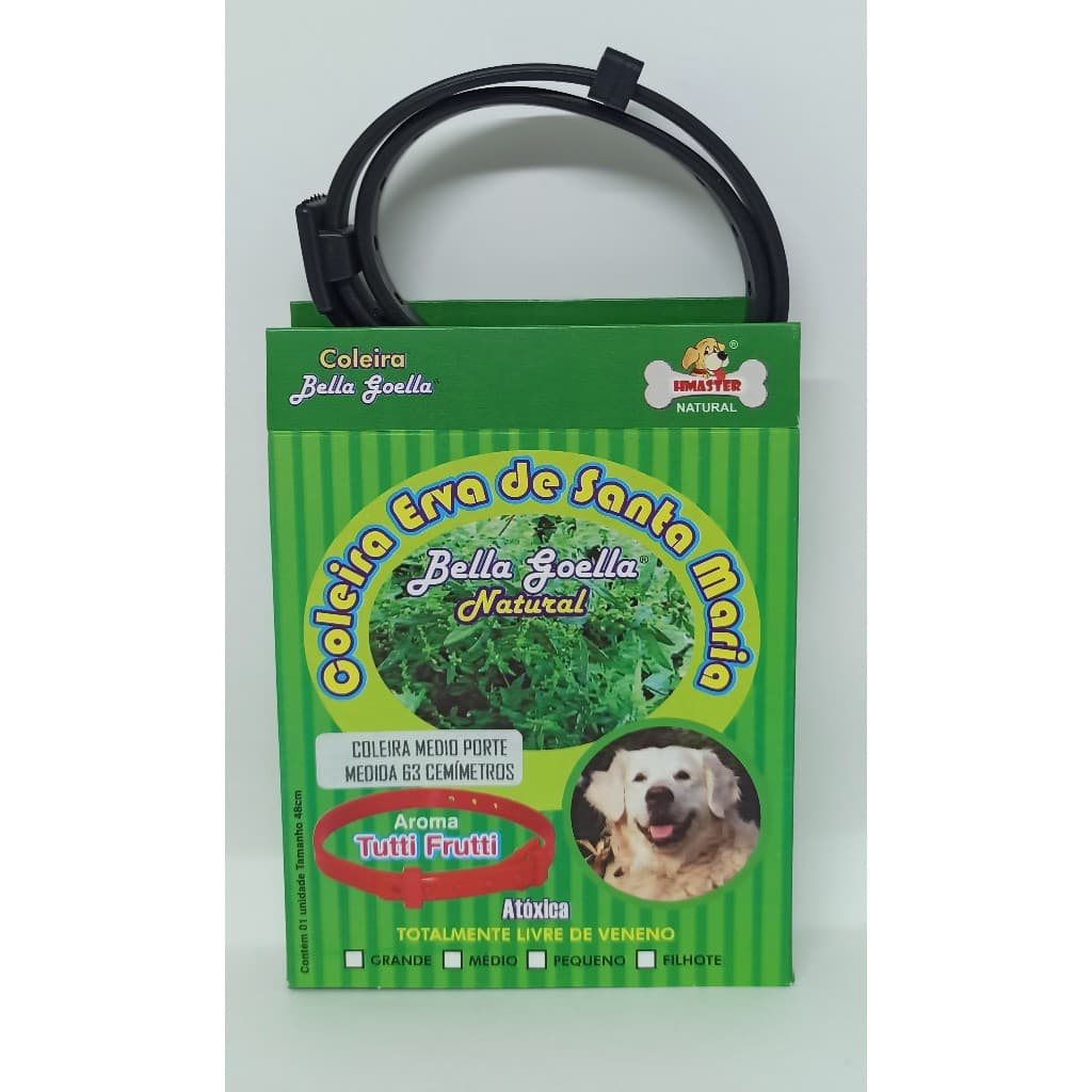 COLEIRA AJUSTÁVEL COM AROMA DE TUTTI FRUTTI