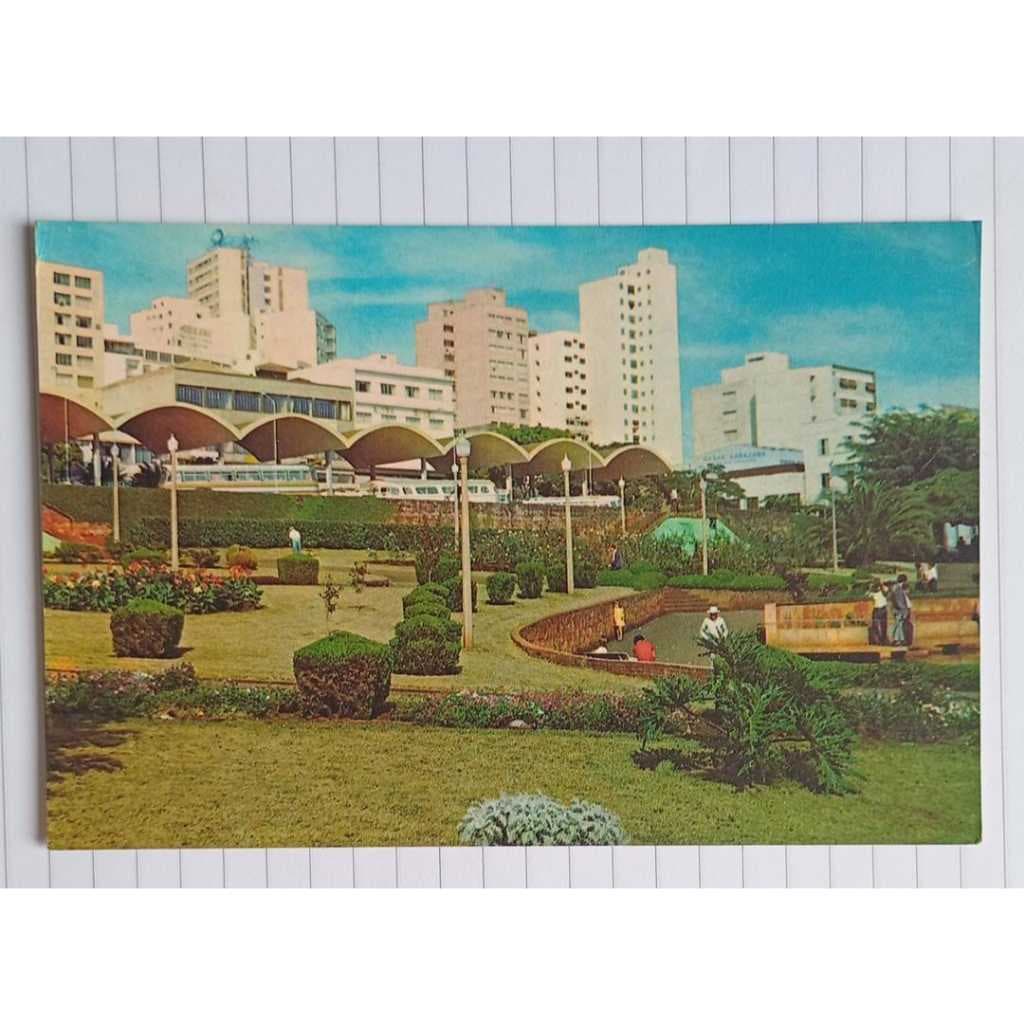 Cartão Postal Londrina PR Estação Rodoviária 1977 Antigo Manuscrito Circulado Colecionável