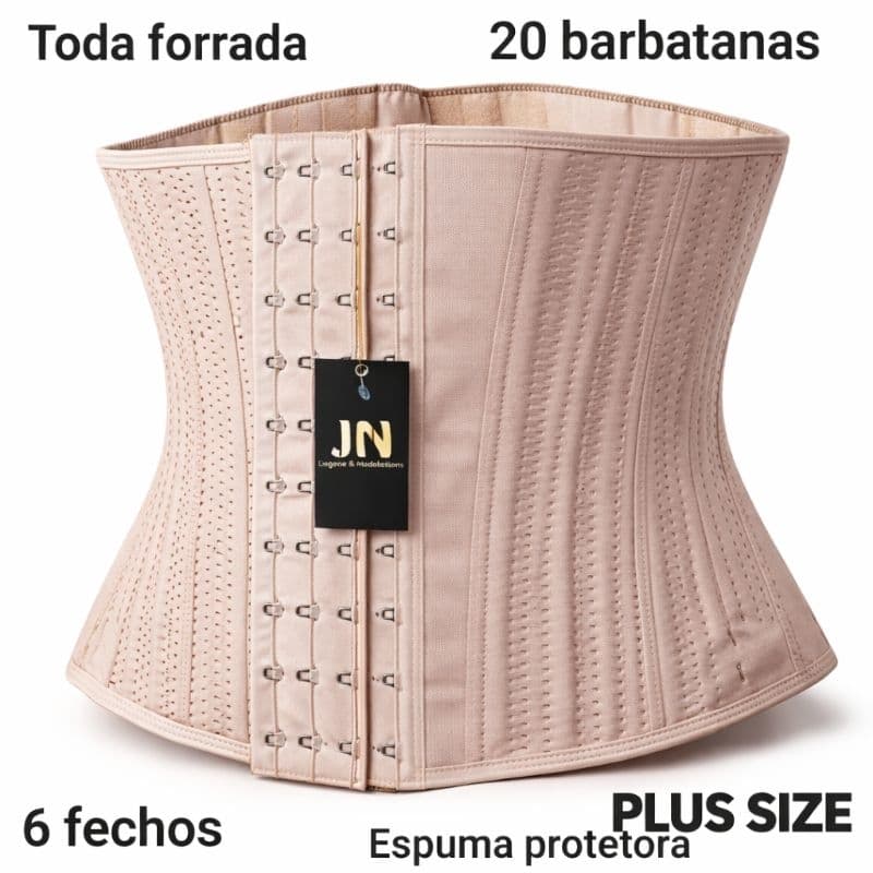 Cinta  Premium/pós cirurgico, 20 barbatanas com espumas, material durável, corrige a postura.