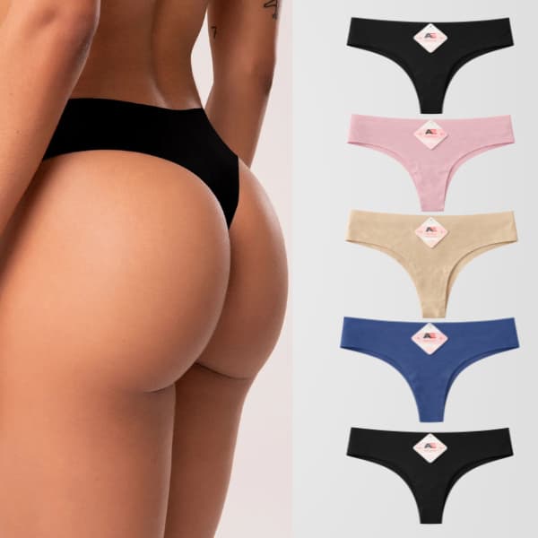 Kit Calcinhas Fio Dental Corte a Laser Sem Costura Acabamento Premium