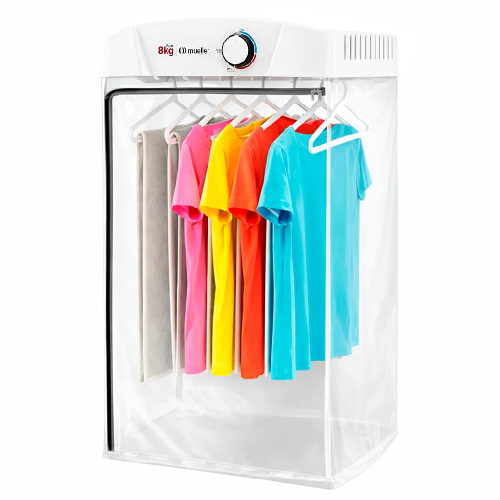 Secadora de Roupas Mueller Sun 8kg de Parede com Timer e 6 Cabides
