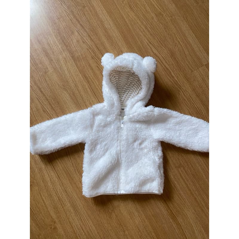 Casaquinho bebê branco