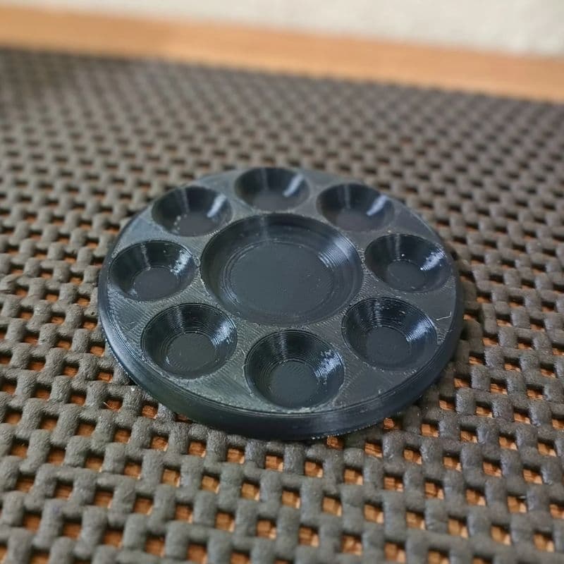 Paleta Organizadora de Tintas Circular - Mini Godê Portátil