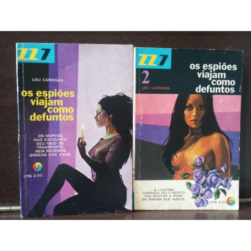 Livros Os Espiões Viajam Como Defuntos Volumes 1 e 2 - Lou Carrigan