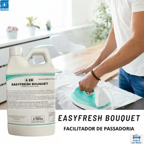Easyfresh Bouquet Facilitador de Passar Roupas LIQUIDO 2L Uso Doméstico