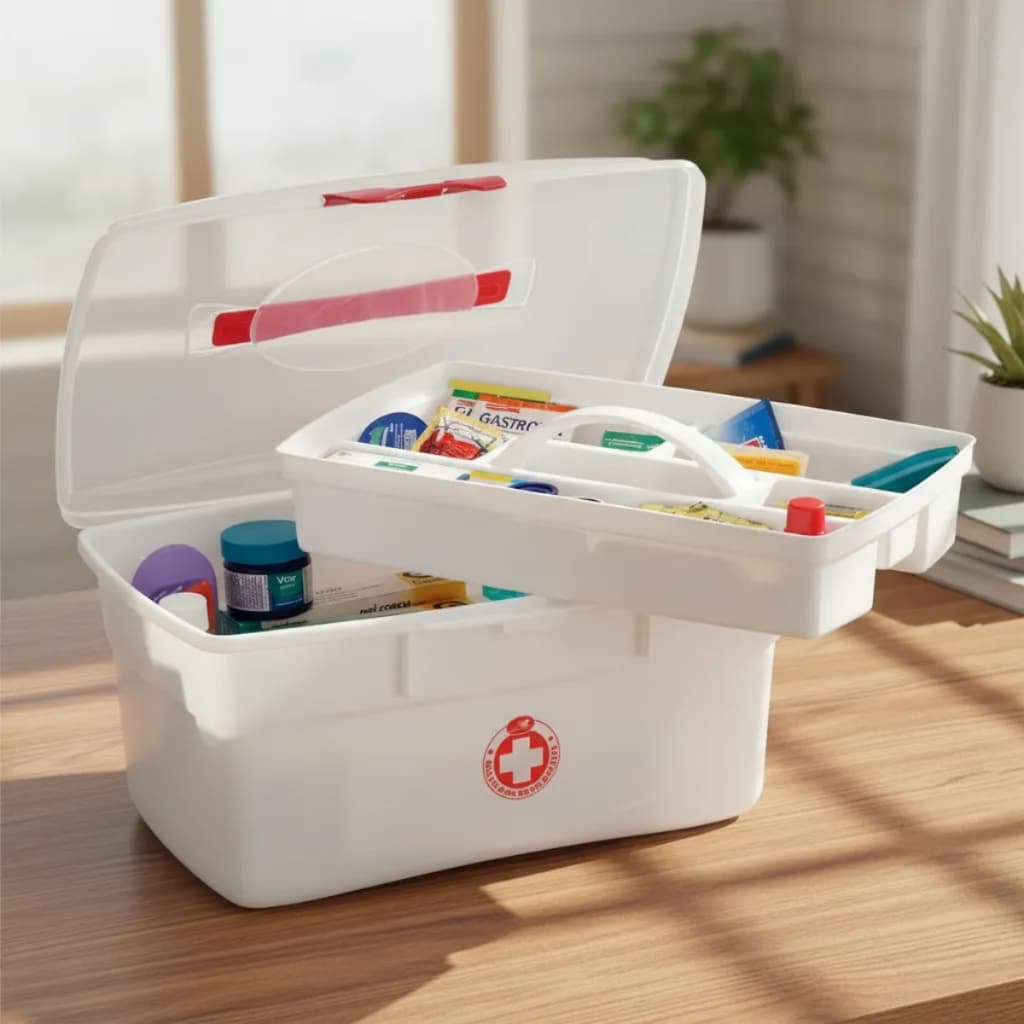 Maleta P/ Remédios Grande Frasqueira Porta Medicamento 20l