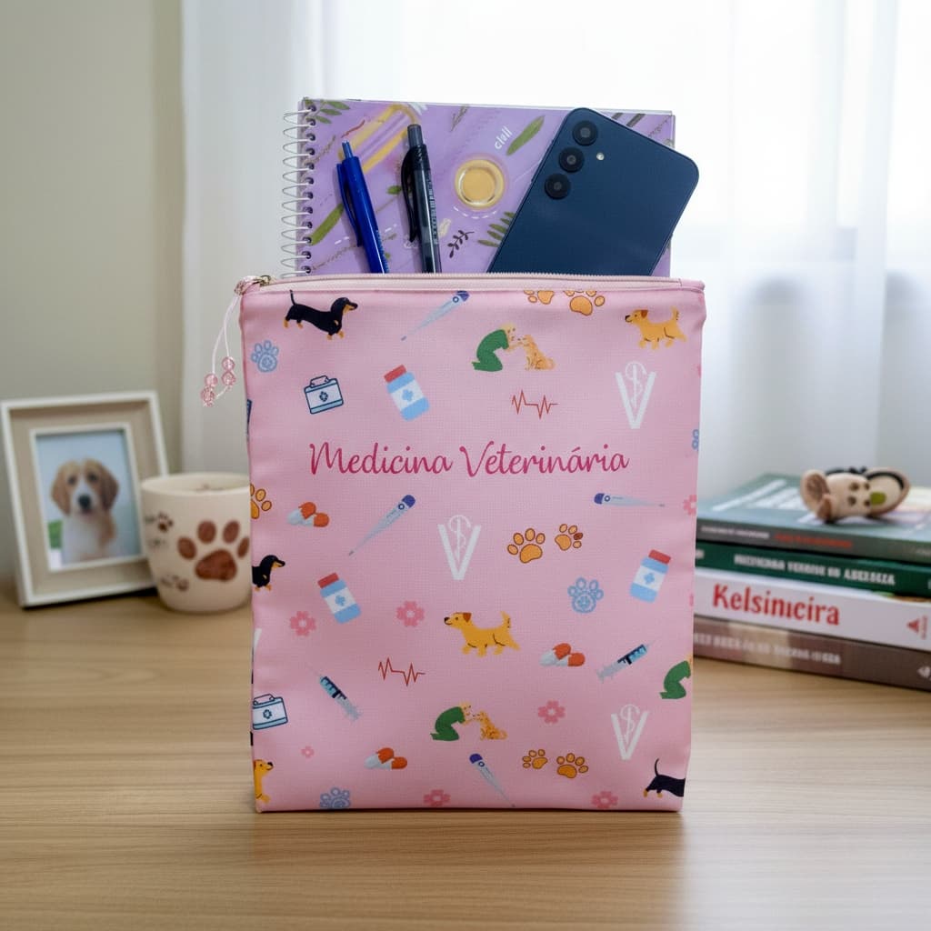 Matellassê - Porta Jaleco Necessaire Enfermagem Medicina Diversas Profissões