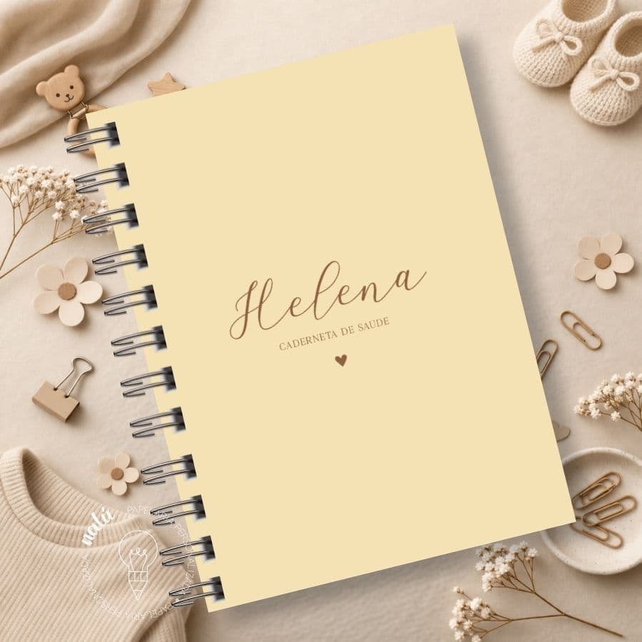 Caderneta de Saúde/Vacina Bebê | Minimalista | Personalizada