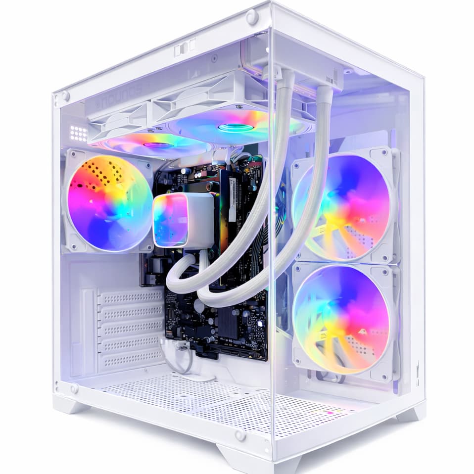 Pc Gamer Amd Ryzen 7 5700G, Placa Mãe B550M, Memória 16GB Ram, Water Cooler 240MM, Gabinete 3 Fans