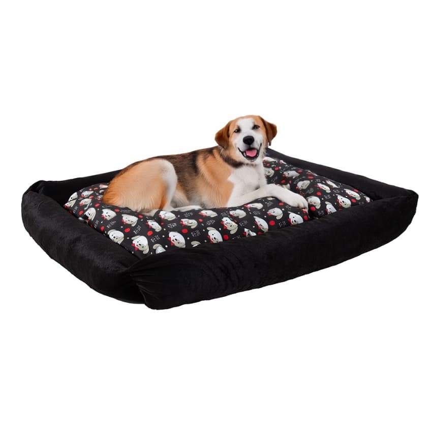 Cama Pet Extra Grande 100X70-70X50 Impermeável Cachorro Gato Lavável Com Zipér Anti-friagem