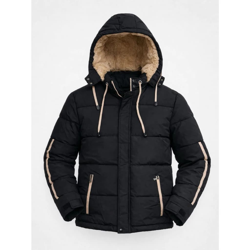 Jaqueta Bobojaco Forrada Peluciada Inverno Neve Impermeável com Punho Casaco Plus Size