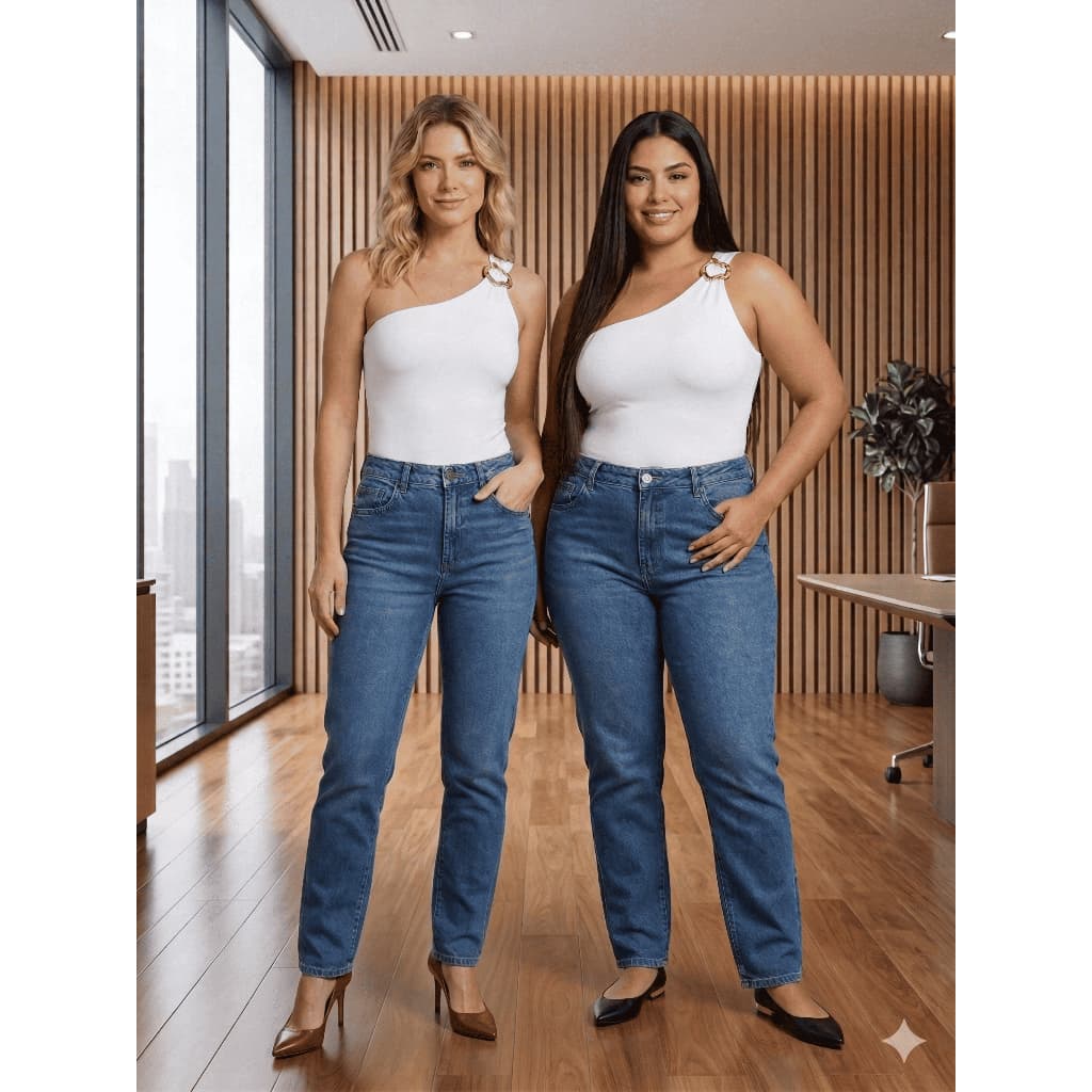 Body Feminino Mula Manca 01 Ombro Só P ao G2 Plus Size Forro Duplo Suplex Premium