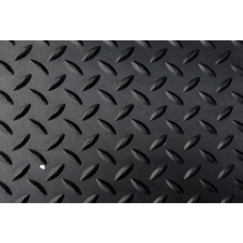 Piso Diamante Emborrachado 3mm Preto - Rolo 1m x 2m | Máxima Aderência e Resistência