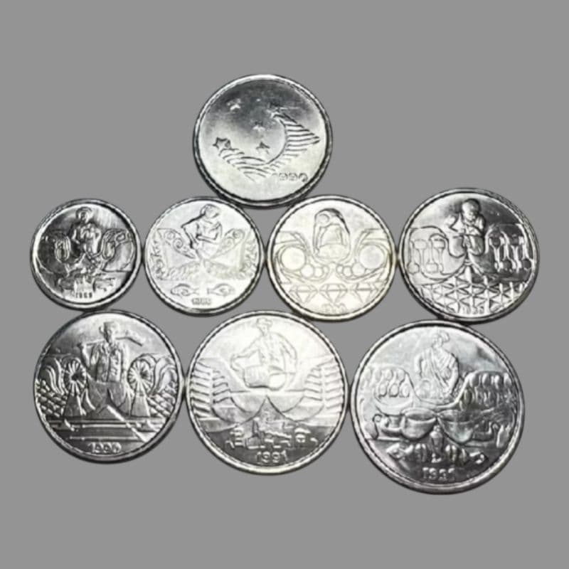 lote 08 Moedas série trabalhadores